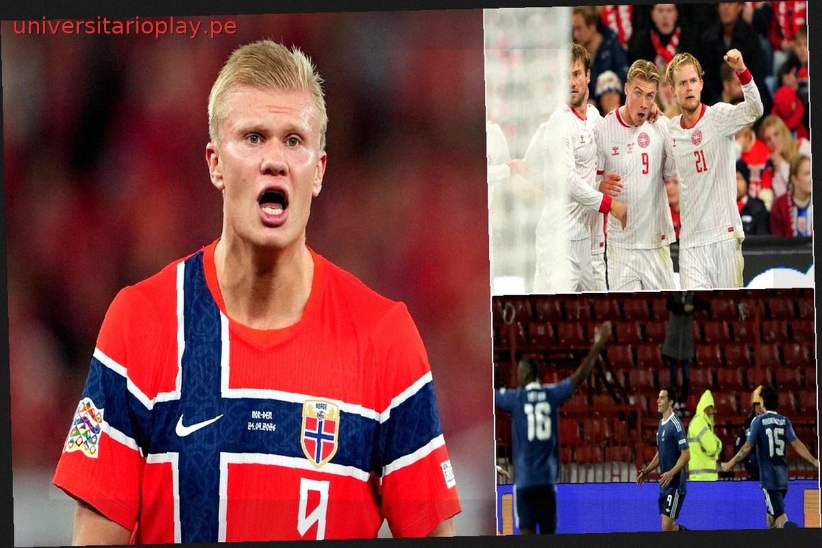Haaland brilla en la Nations League; Hojlund anota, Douvikas es clave