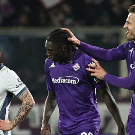 Fiorentina derrota al Inter 3-0 en un partido dominante