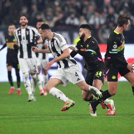 Juventus listo para el desafío contra el PSV en la Champions League