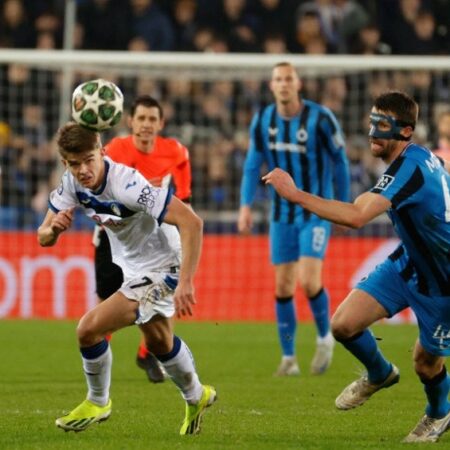Polémica victoria del Brujas sobre el Atalanta por un polémico penal en el último minuto