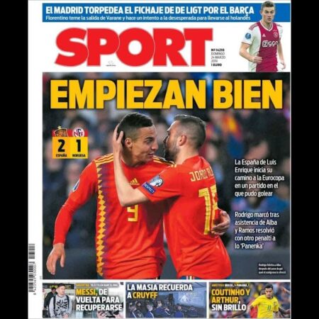 Titulares Principales de la Prensa Deportiva