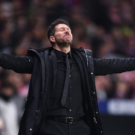Simeone: "Partido muy táctico, si te hacen el 3-1 se complica"