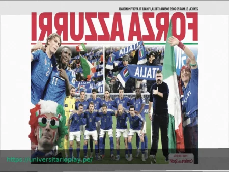 FORZA AZZURRI: Póster Especial en Quioscos por el Partido Bosnia-Italia