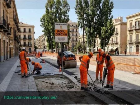 Palermo: Mantenimiento de Calles en Vías Crispi, Bersagliere y Plaza Don Bosco