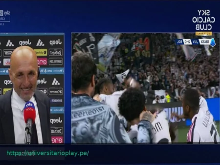 Spalletti reacciona con humor a las celebraciones de la Juventus