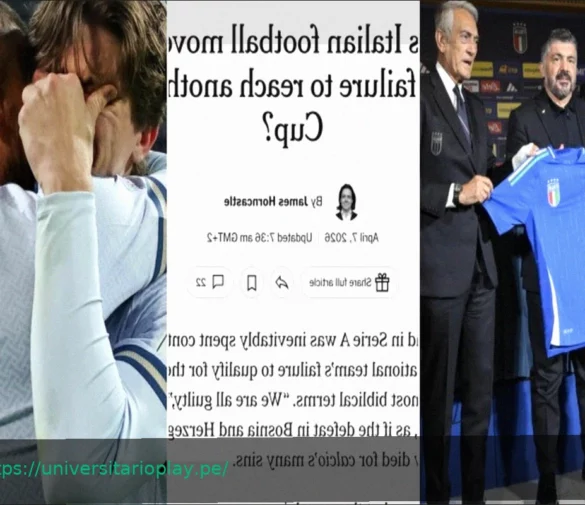El fracaso crónico del fútbol italiano: «Viejas caras, el mismo desastre», un análisis americano lo compara con un Titanic hundido múltiples veces