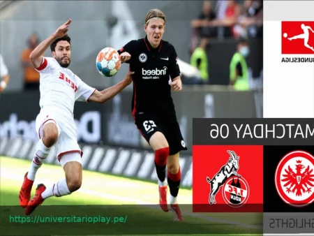 Eintracht Frankfurt 2-2 1.FC Köln | El Köln remonta para rescatar un punto y seguir en su lucha por la permanencia