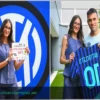 Lautaro y Nadia Battocletti: Pasión por el Inter con camiseta personalizada y oso nerazzurro