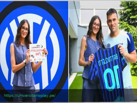Lautaro y Nadia Battocletti: Pasión por el Inter con camiseta personalizada y oso nerazzurro