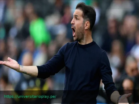 El Como de Fàbregas, árbitro clave en la recta final de la carrera por la Champions League