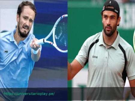 Berrettini vs. Medvedev: Segunda Ronda del Masters 1000 de Montecarlo EN VIVO