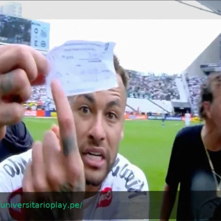 Neymar reacciona viralmente tras ser sustituido «por error» con el Santos