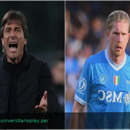 Napoli: Conte, más realista que el rey De Bruyne