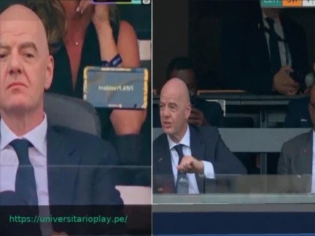 Mistero Infantino, le tv lo riprendono in tribuna a vedere contemporaneamente Germania e Costa d’Avorio!